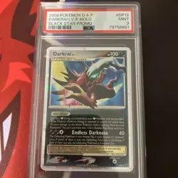 Pokemon Darkrai LV X DP19 PSA 9 MINT Diamond and Pearl Promo SWIRL - Image 1