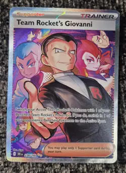 Team Rocket's Giovanni 238/182 Sv10: Destined Rivals Holo Near Mint Pokemon Tcg - Image 1