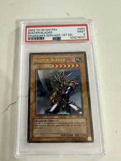 2002 YuGiOh Buster Blader 1st Edition PSA 9 MINT - Image 1