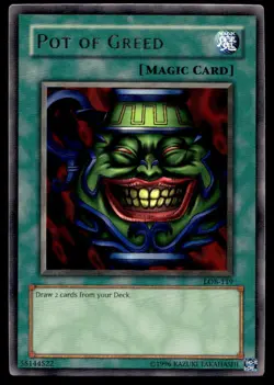 Yu-Gi-Oh TCG The Legend of Blue Eyes White Dragon #LOB-119 Pot of Greed Rare - Image 1