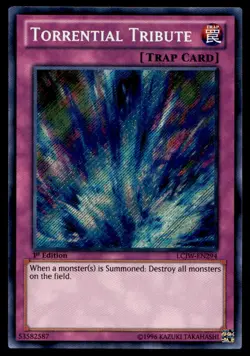 Yu-Gi-Oh TCG Joey's World #LCJW-EN294 Torrential Tribute ScR,1st Ed. NM - Image 1