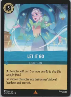 Disney Lorcana Winterspell (11) #163/204 Let It Go - Image 1