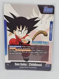 Son Goku: Childhood Silver Leader Card FB06-025 Dragon Ball Super Fusion World - Image 2