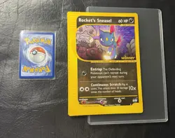 2002 ROCKETS SNEASEL 5 Pokemon BEST OF WINNER PROMO JUMBO VINTAGE CARD NINTENDO - Image 1