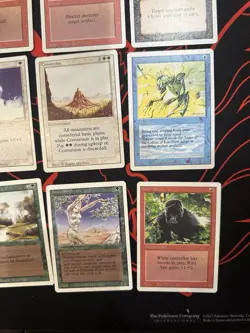 Lot Of 21 Vintage White Border Magic The Gathering Cards MTG Revised Edition - Image 2