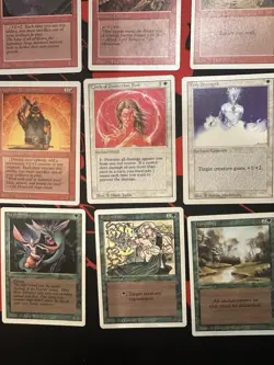 Lot Of 21 Vintage White Border Magic The Gathering Cards MTG Revised Edition - Image 5