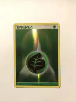 Pokemon TCG Grass Energy Holo Card 2007 - Image 1