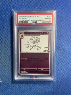 Sylveon 070/SV-P Yu Nagaba X Pokemon Card Game Campaign Pokemon Japanese PSA 10 - Image 1
