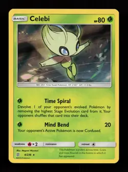 Celebi 4/236 Holo Rare SM - Unified Minds Pokemon Card - Image 1