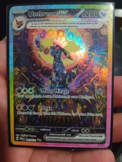 Pokemon Umbreon EX TCG Prismatic Evolutions Card 161/131 NM Condition - Image 1
