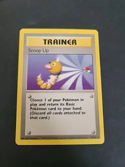 MP Scoop Up - 78/102 - Pokemon Base Set Unlimited Rare Card WOTC - Image 1