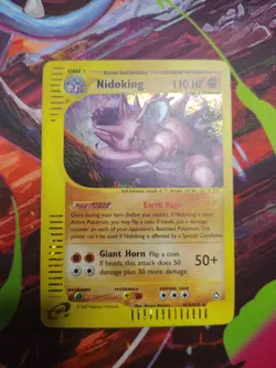 2002 Pokemon TCG Nidoking H18/H32 Aquapolis Holo Rare Card Very LP - Image 1