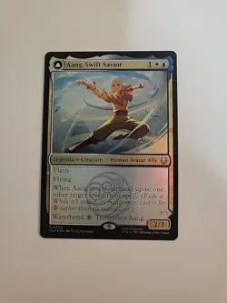 MTG - NM - Aang, Swift Savior/Aang and La, Ocean's Fury-Avatar:TLA- #204 - Foil - Image 1