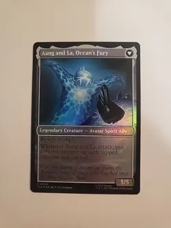 MTG - NM - Aang, Swift Savior/Aang and La, Ocean's Fury-Avatar:TLA- #204 - Foil - Image 2
