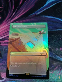 MTG Secret Lair x Fallout - Reliquary Tower (Borderless Foil) - Image 1