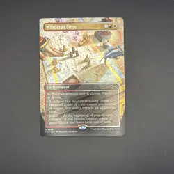 Windcrag Siege (Borderless) Tarkir: Dragonstorm Foil - Magic The Gathering - Image 1