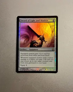Sword of Light and Shadow Darksteel Foil Near Mint Rare MTG Magic the Gathering - Image 1