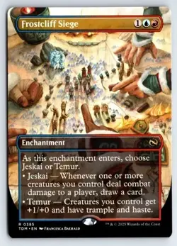 Frostcliff Siege (Borderless) Tarkir Dragonstorm Regular Rare #385 NM MTG - Image 1