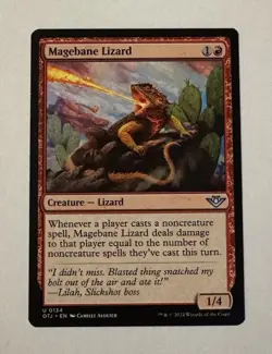 MTG Magebane Lizard - Outlaws of Thunder Junction LP - Image 1