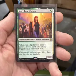 Mary Jane Watson Marvel's Spider-Man Regular MTG Magic Unplayed Rare 0134 - Image 1