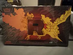 Team Rockets Moltres Ex Ultra Premium Collection Box Factory Sealed Pokemon TCG - Image 1