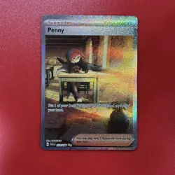 2023 Pokemon TCG Scarlet & Violet Base Set SV1 Trainer Penny FA 252/198 SIR NM - Image 1