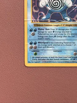 Poliwrath Holo Rare Pokemon TCG 13/102 Base Set Shadowless (DAMAGED SEE PHOTOS) - Image 5