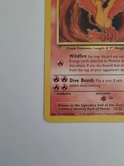 Moltres 27/62 Fossil Unlimited NonHolo Rare WoTC Pokemon TradingCardGame 1999 LP - Image 3