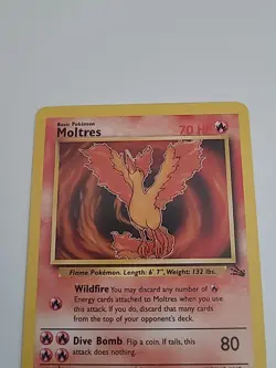 Moltres 27/62 Fossil Unlimited NonHolo Rare WoTC Pokemon TradingCardGame 1999 LP - Image 5