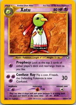 Neo Genesis #052/111 Xatu Pokemon Moderately Played - Image 1