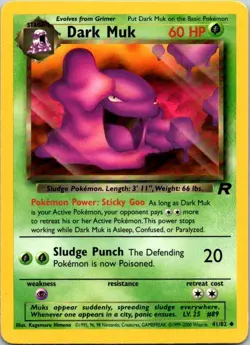 Pokemon TCG Team Rocket Dark Muk 41/82 - Image 1