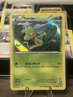 Pokemon TCG Treecko 6/160 Holo Rare XY - Primal Clash 2014 Grass HP 60 - Image 1
