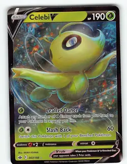 CELEBI V 007/198 HOLO RARE V CHILLING REIGN POKEMON NM - Image 2