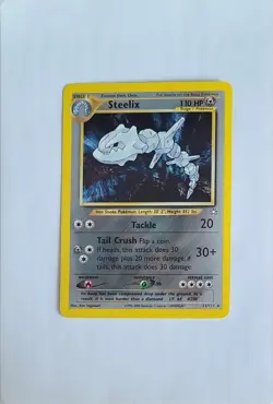 Pokemon 2000 Neo Genesis Unlimited Steelix 15/111 Holo Rare MP - Image 1