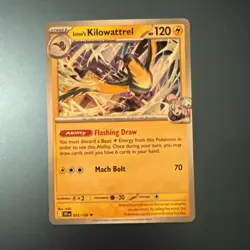 Pokemon TCG Iono's Kilowattrel 055/159 NON HOLO Exclusive Journey Together - Image 1