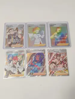 Pokemon Kinlder/Roseanne's Backup Rainbow Secret Rare/Trainer Supporter Cards - Image 1