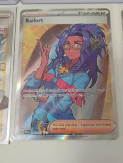 Pokemon Kinlder/Roseanne's Backup Rainbow Secret Rare/Trainer Supporter Cards - Image 3