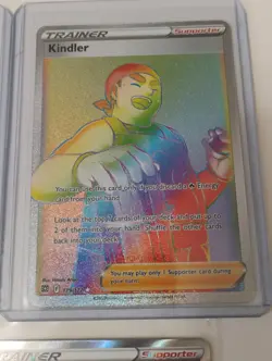 Pokemon Kinlder/Roseanne's Backup Rainbow Secret Rare/Trainer Supporter Cards - Image 5