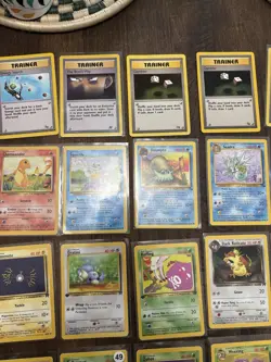 46 Card Vintage Pokemon Lot 1st Edition Shadowless Base Set Fossil Jungle Rocket - Image 4