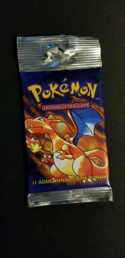 Original Charizard Pokemon Base Set Booster Pack Cards Long 1999 HEAVY 21g NEW - Image 1
