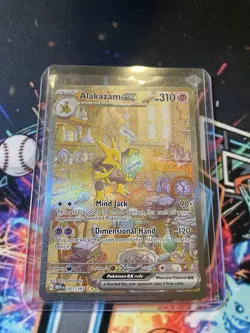 Pokemon TCG Alakazam EX 151 Holo Card Scarlet & Violet 201/165 - Image 1