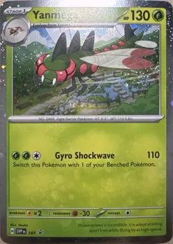 Yanmega - (Cosmos Holo) Holo Promo SV: Scarlet & Violet Promo Cards 187 NM - Image 1