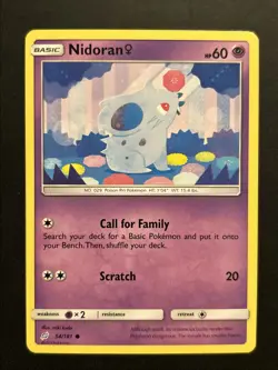 Nidoran F 54/181 Common Regular Card SM - Team Up Pokemon TCG NM - Image 1