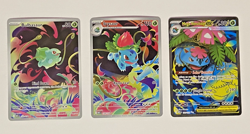 Pokemon Card Lot Mega Evolution Bulbasaur 133, Ivysaur 134, Venusaur EX 155! - Image 1