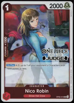 Nico Robin (Judge Pack Vol. 4) UC One Piece Promotion Cards OP05-010 NMFoil - Image 1