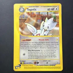 Togetic 39/147 Aquapolis Non-Holo 2002 WOTC Vintage E-Reader Pokemon Card - Image 1