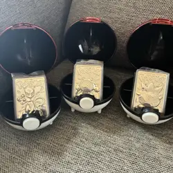 Pokemon Burger King 23k Gold-Plated Card Set with Pokeball 1999 ❗PLEASE READ❗ - Image 1