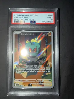 Pokemon TCG Marshadow Mega Evolution Illustration Rare Card 146/132 PSA 9 - Image 1