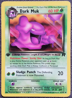 1st Edition Dark Muk - Team Rocket - #41/82 - Vintage Pokemon Card 2000 WOTC - Image 1