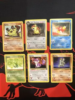Lot Of 6 Vintage Team Rocket Pokemon Cards WOTC NM Old School - Image 1